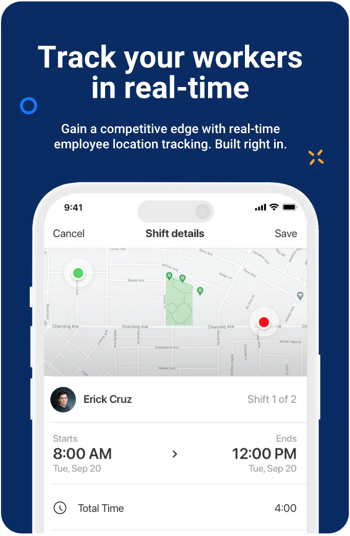 screenshot of Hourly