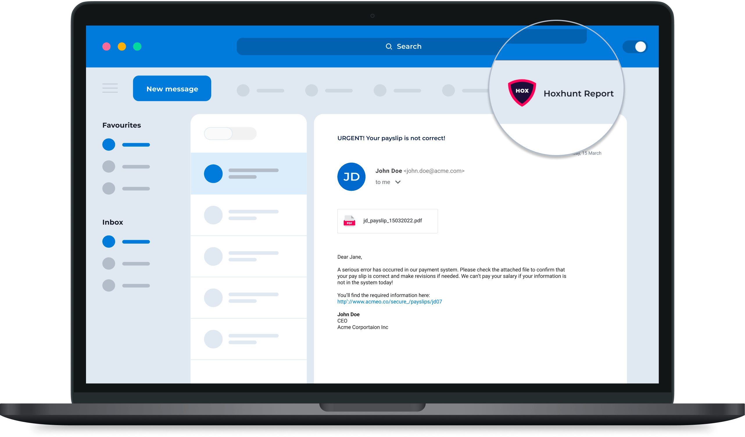 screenshot of Hoxhunt
