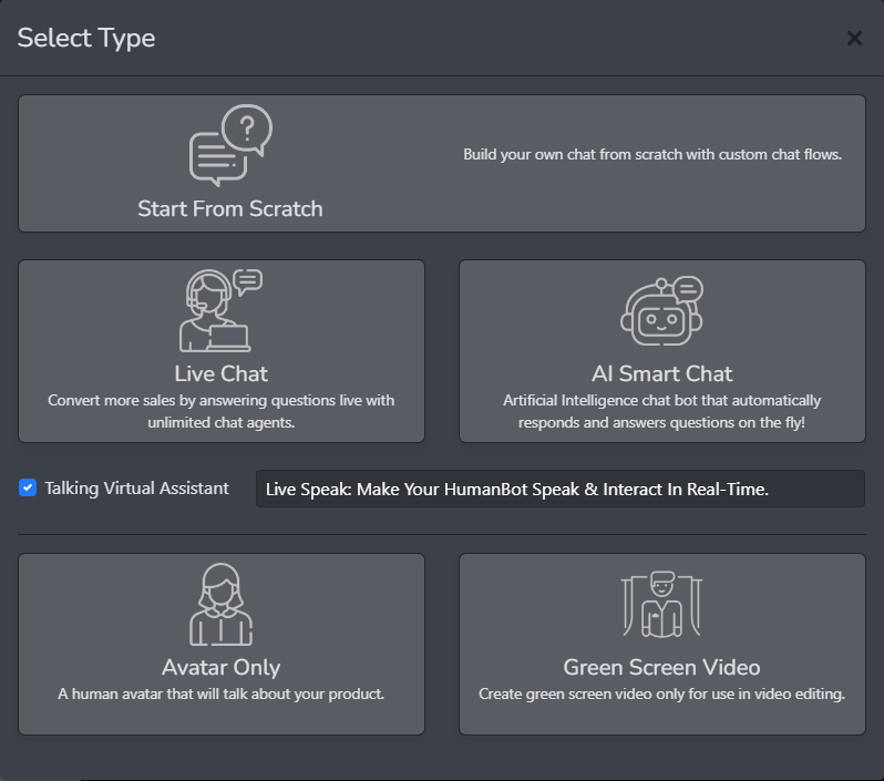 screenshot of HumanBot