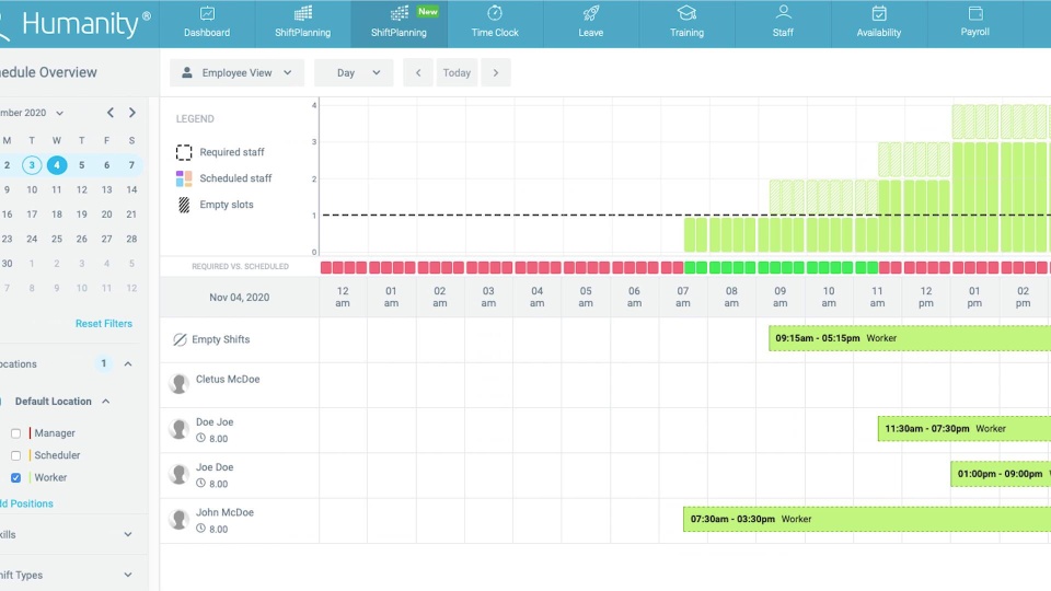 screenshot of Humanity