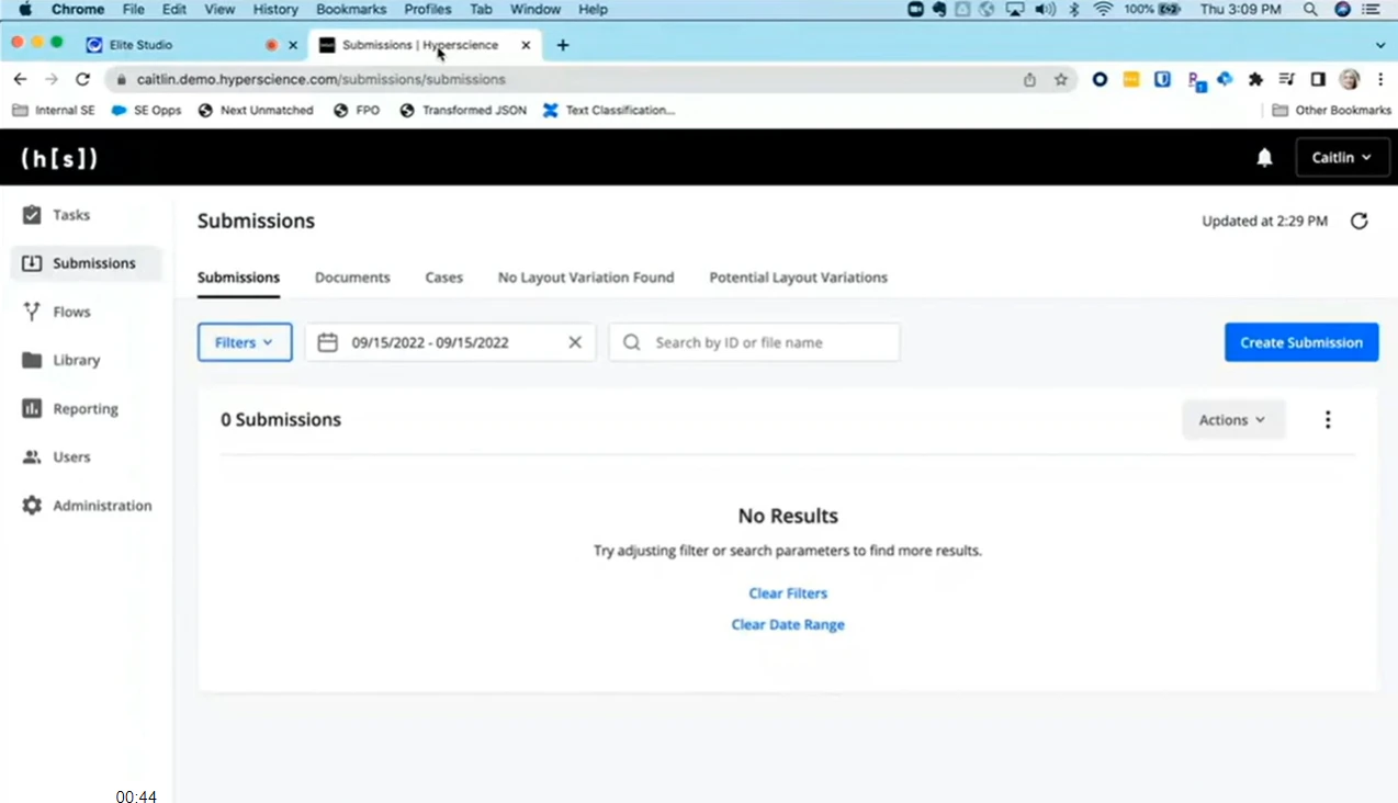 screenshot of Hyperscience