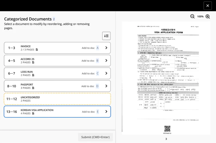 screenshot of Hyperscience