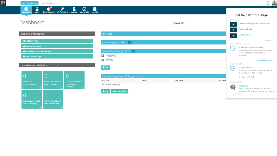 screenshot of IDM365