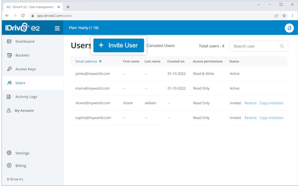 screenshot of IDrive