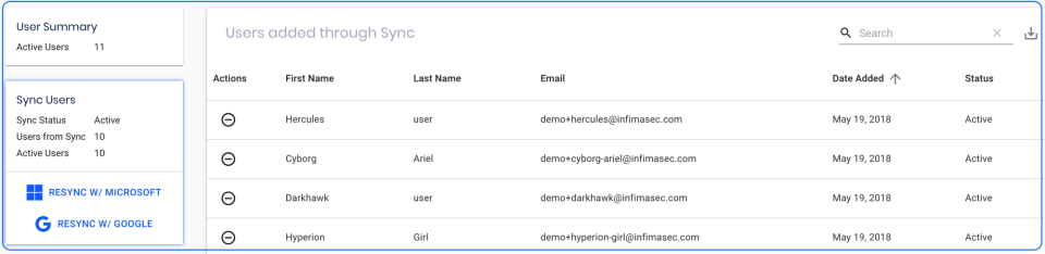 screenshot of INFIMA