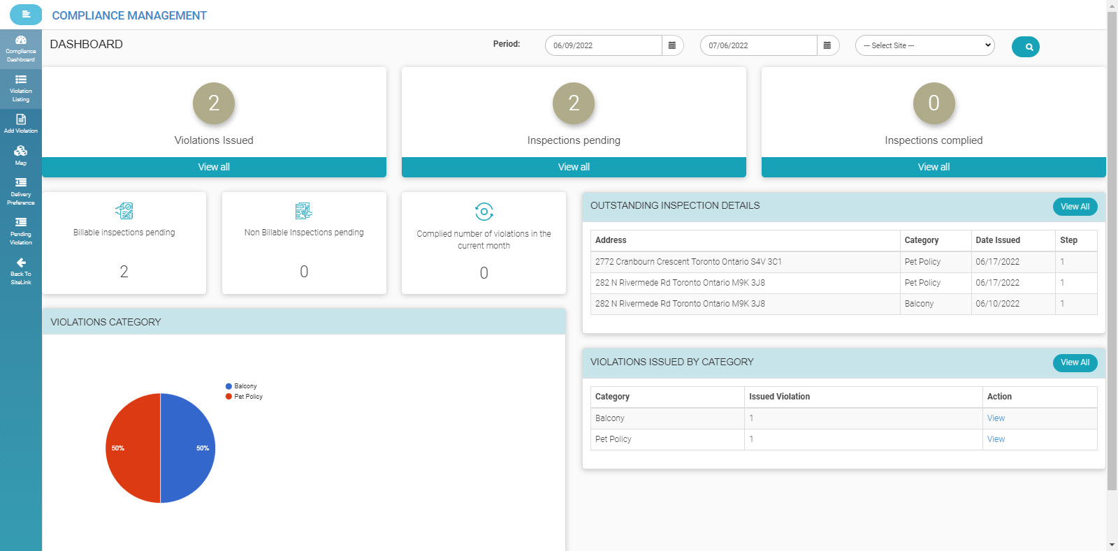screenshot of INFO-Tracker