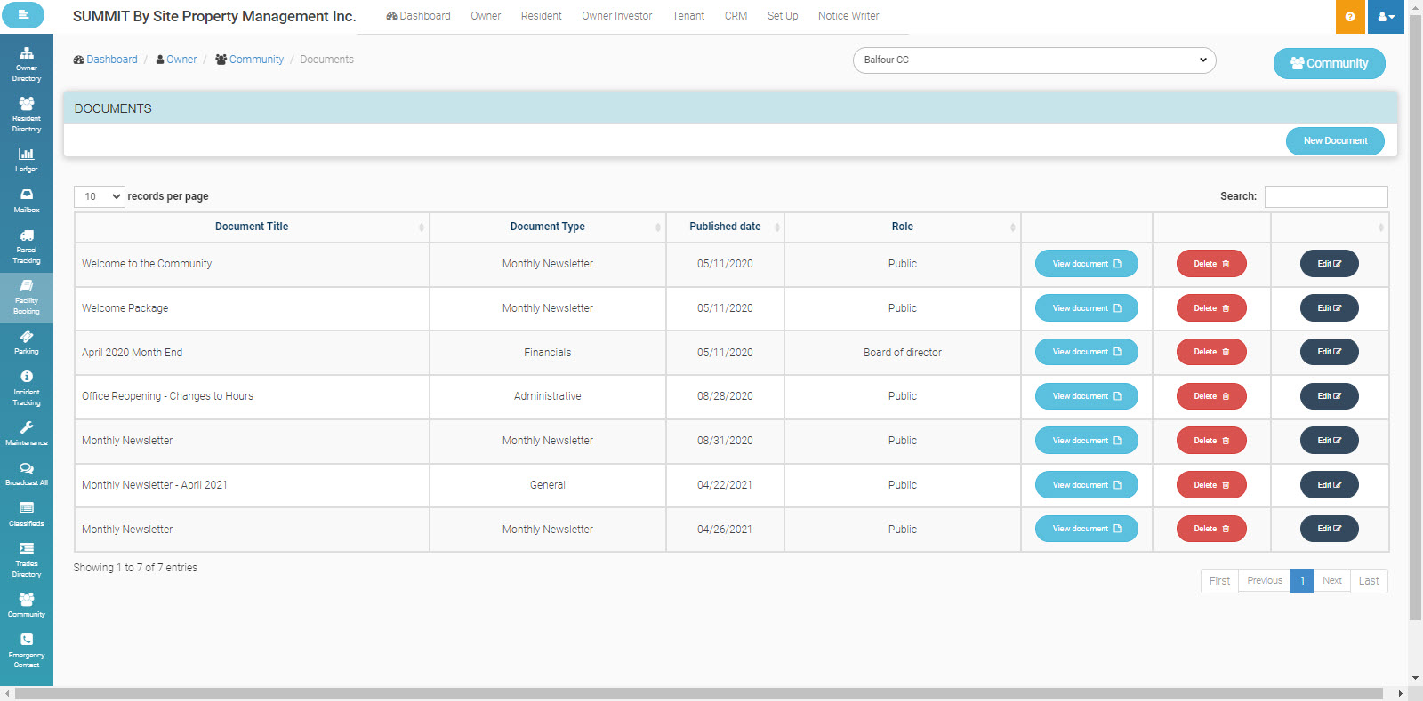 screenshot of INFO-Tracker