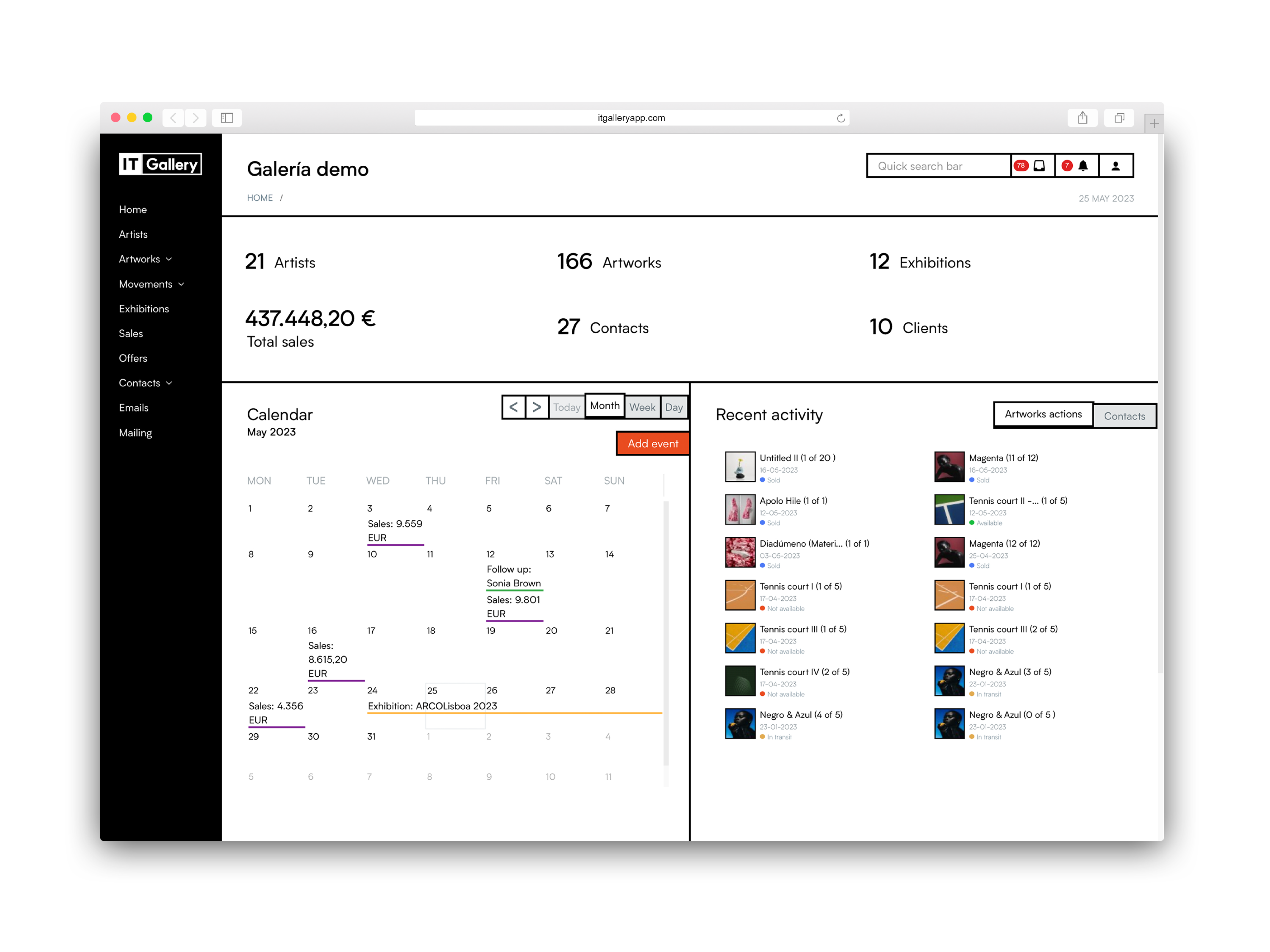 screenshot of ITgallery