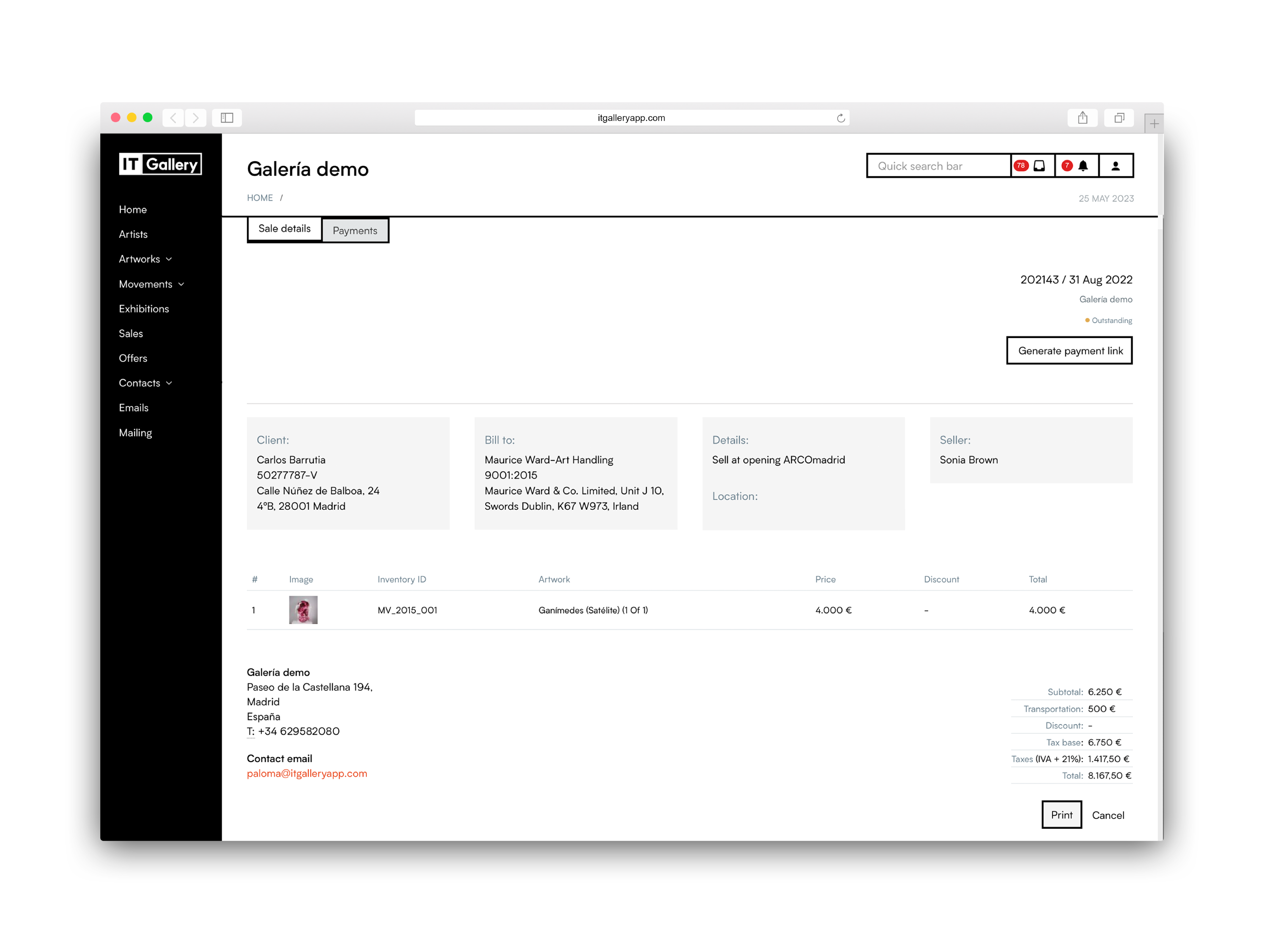 screenshot of ITgallery