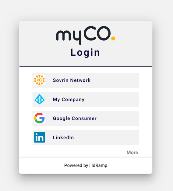 screenshot of IdRamp