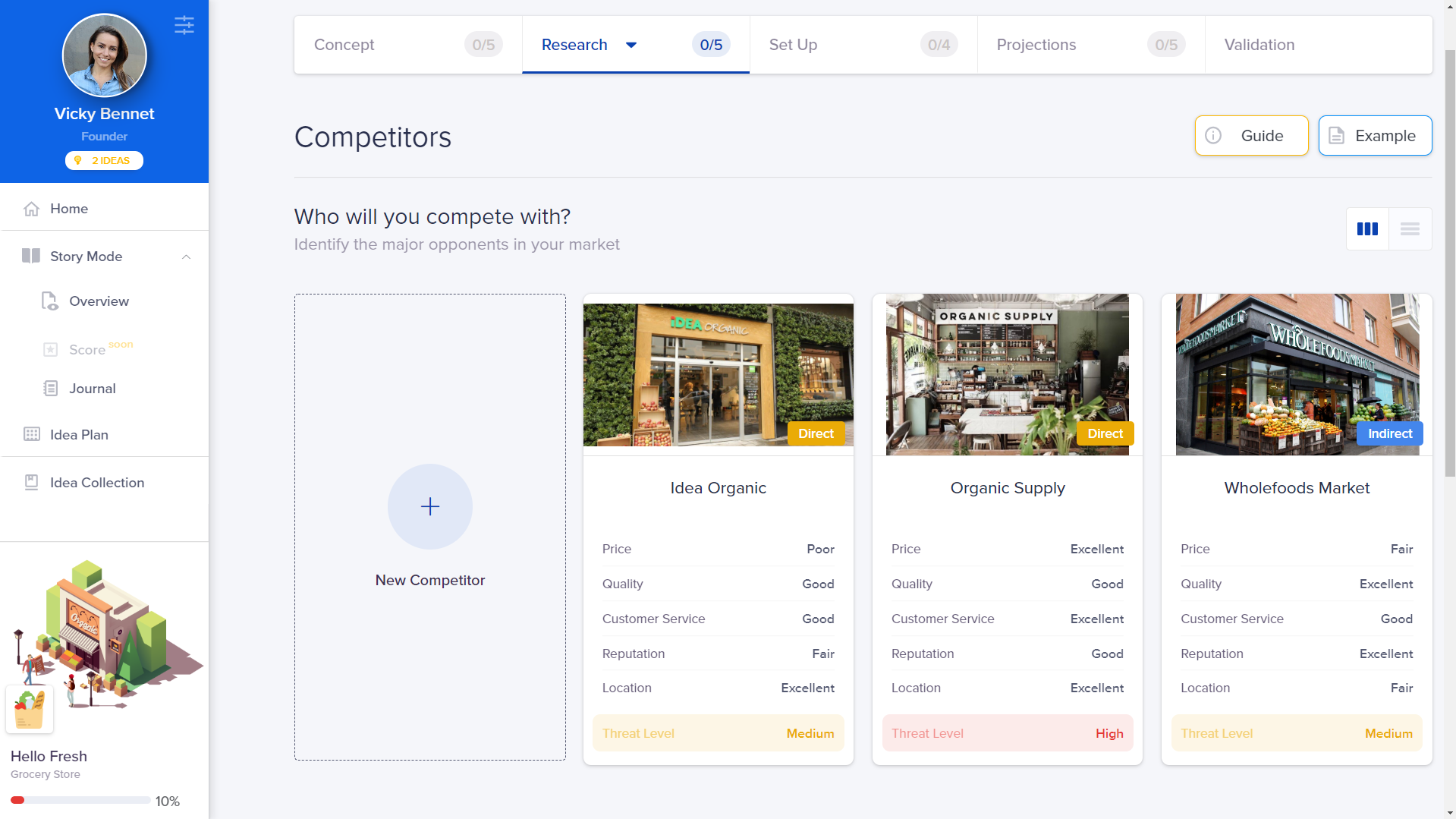 screenshot of IdeaBuddy