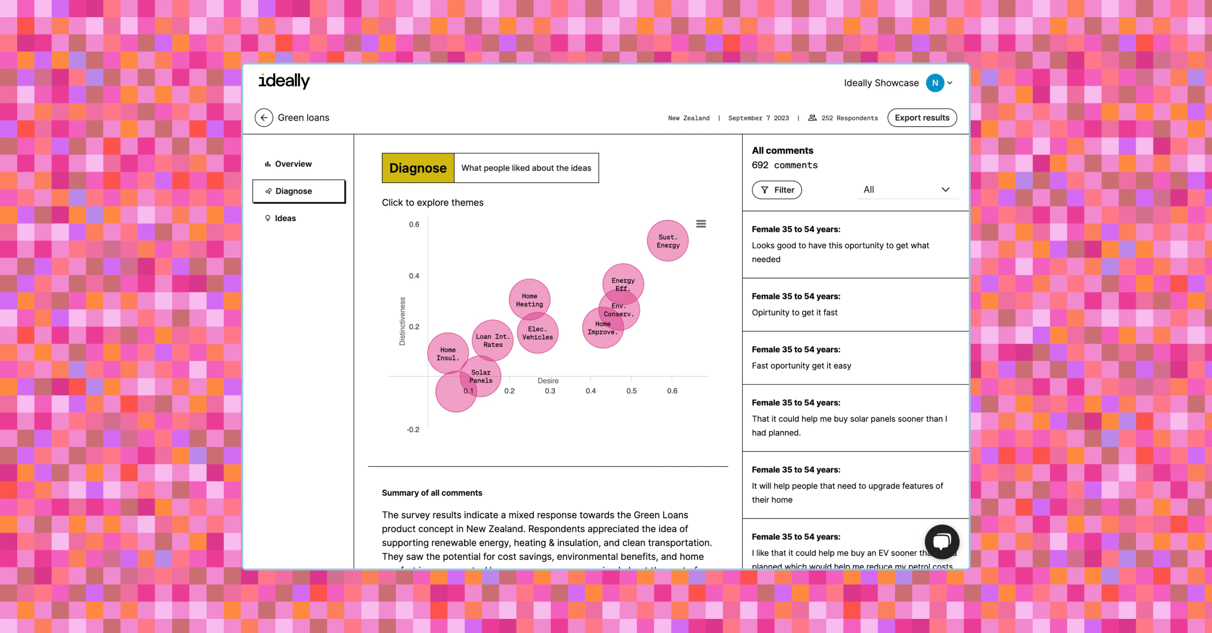 screenshot of Ideally