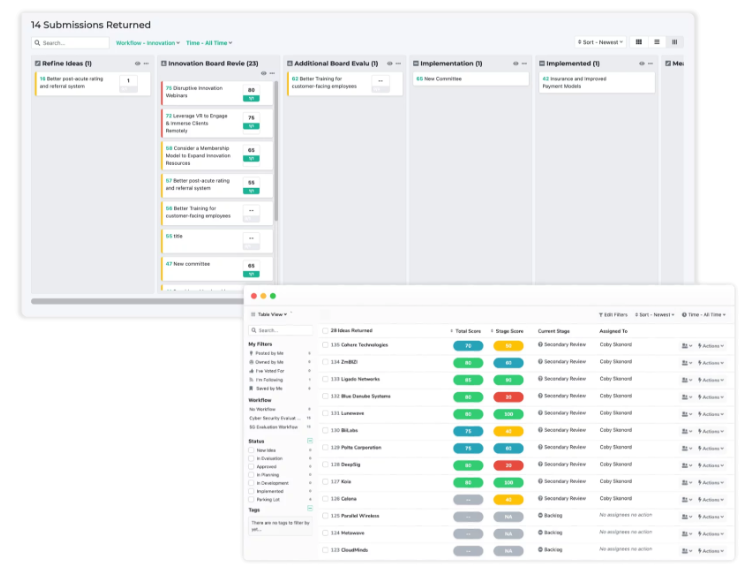 screenshot of Ideawake
