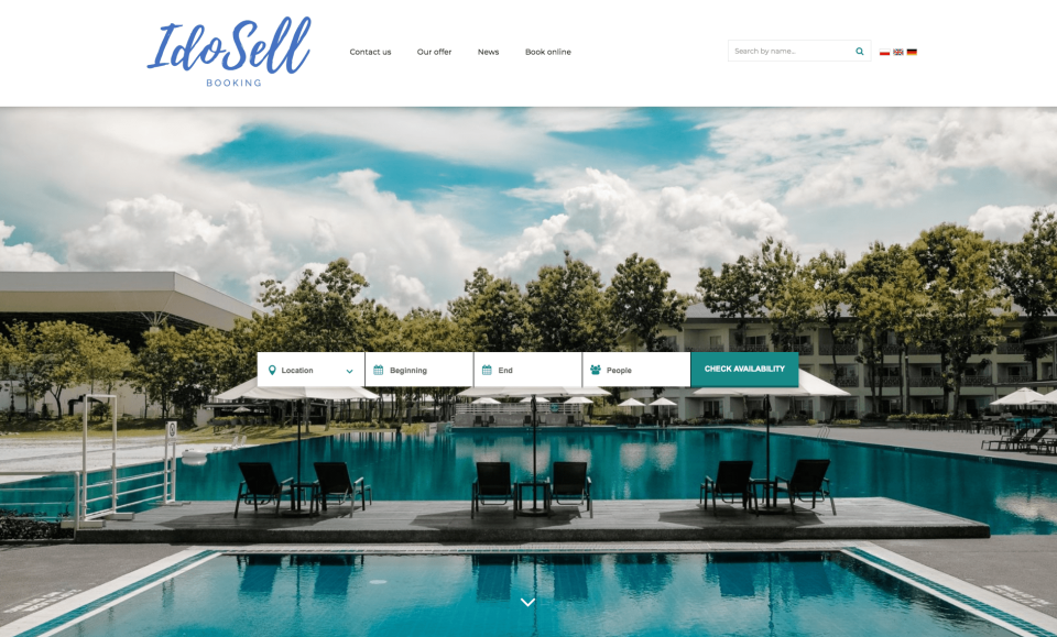 screenshot of IdoBooking