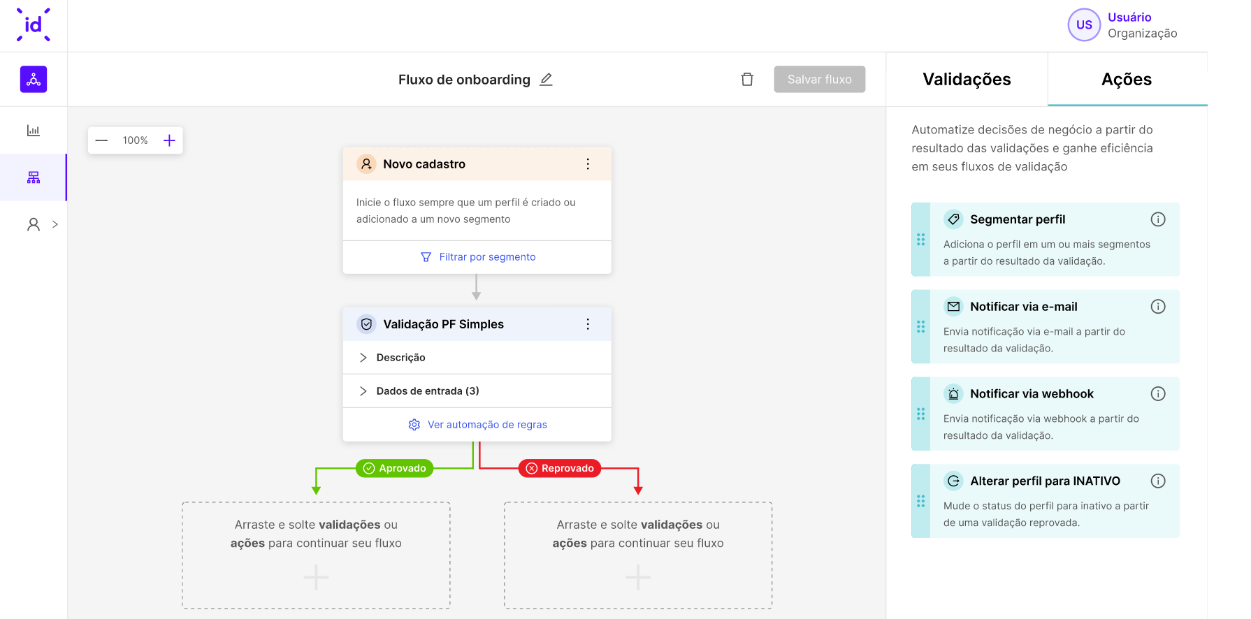 screenshot of Idwall