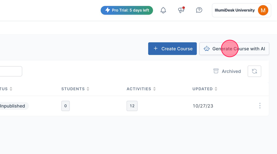 screenshot of IllumiDesk