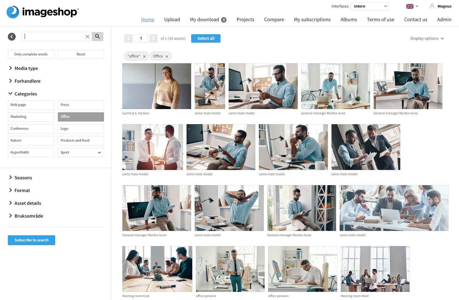 screenshot of Imageshop