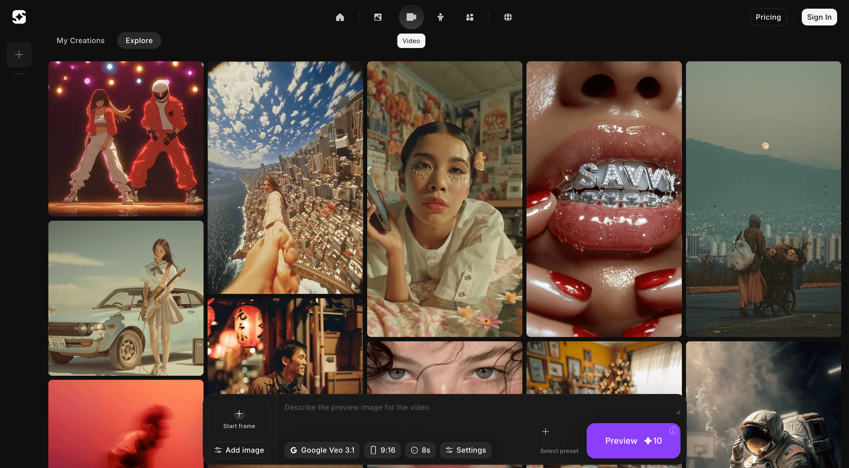 screenshot of Imagine.art