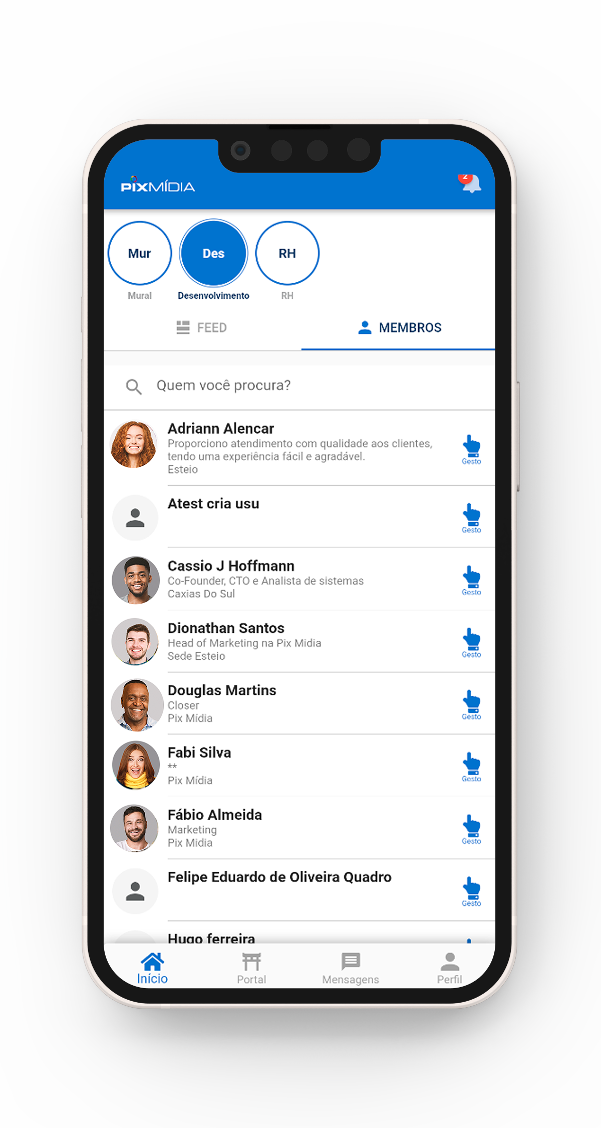 screenshot of ImidiaApp