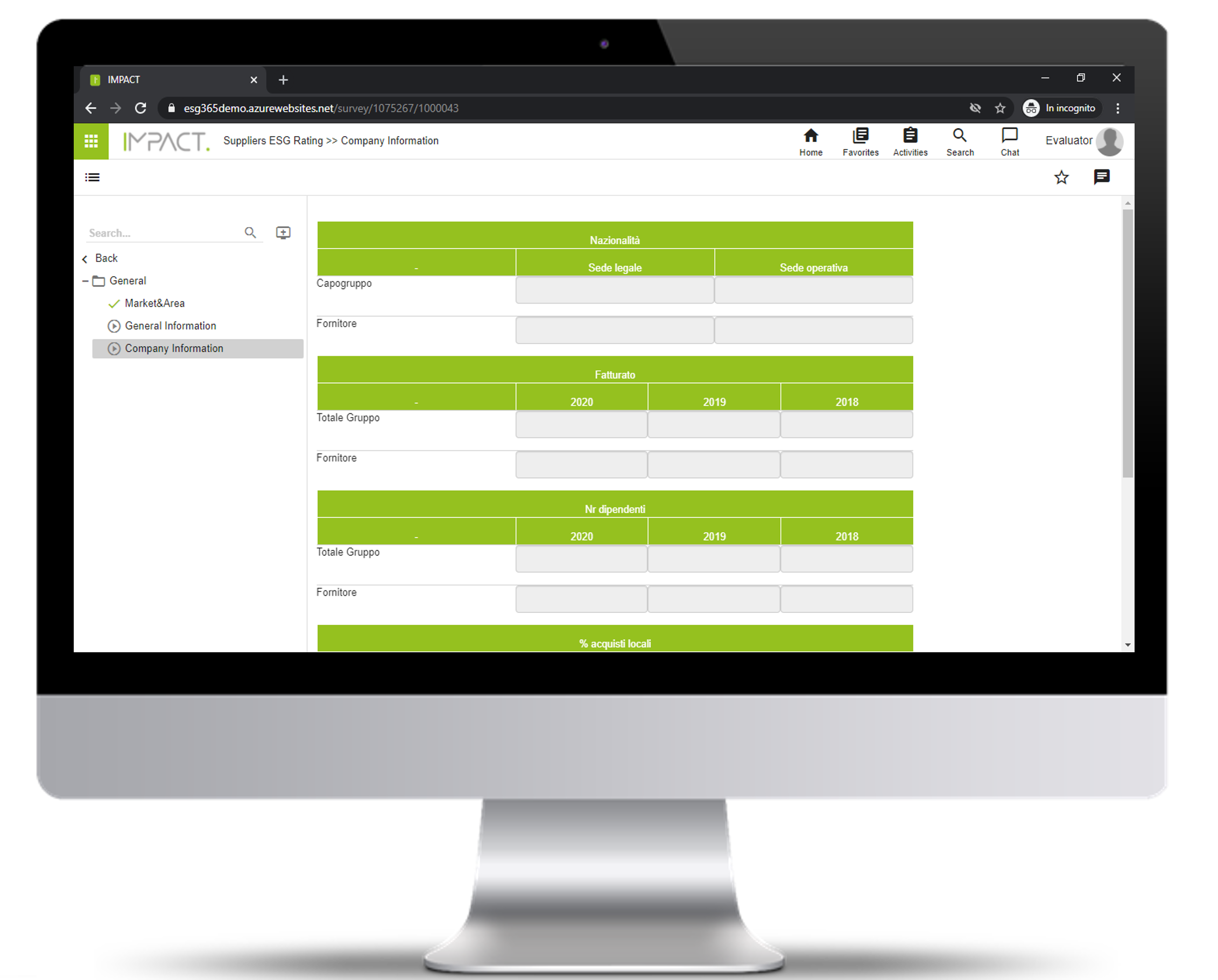 screenshot of Impact