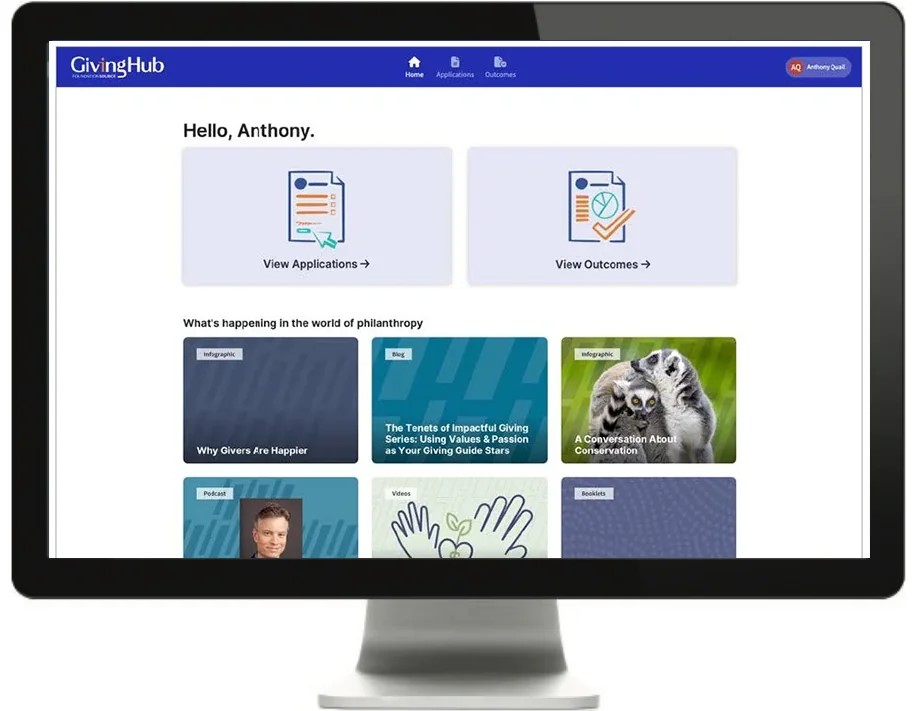 screenshot of Impactfully