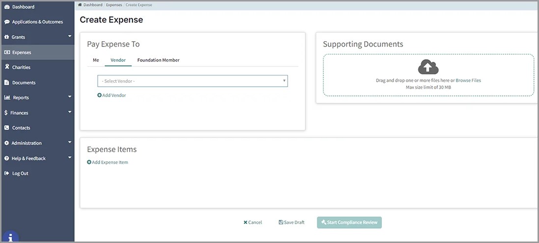 screenshot of Impactfully