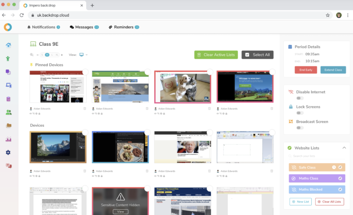 screenshot of Impero