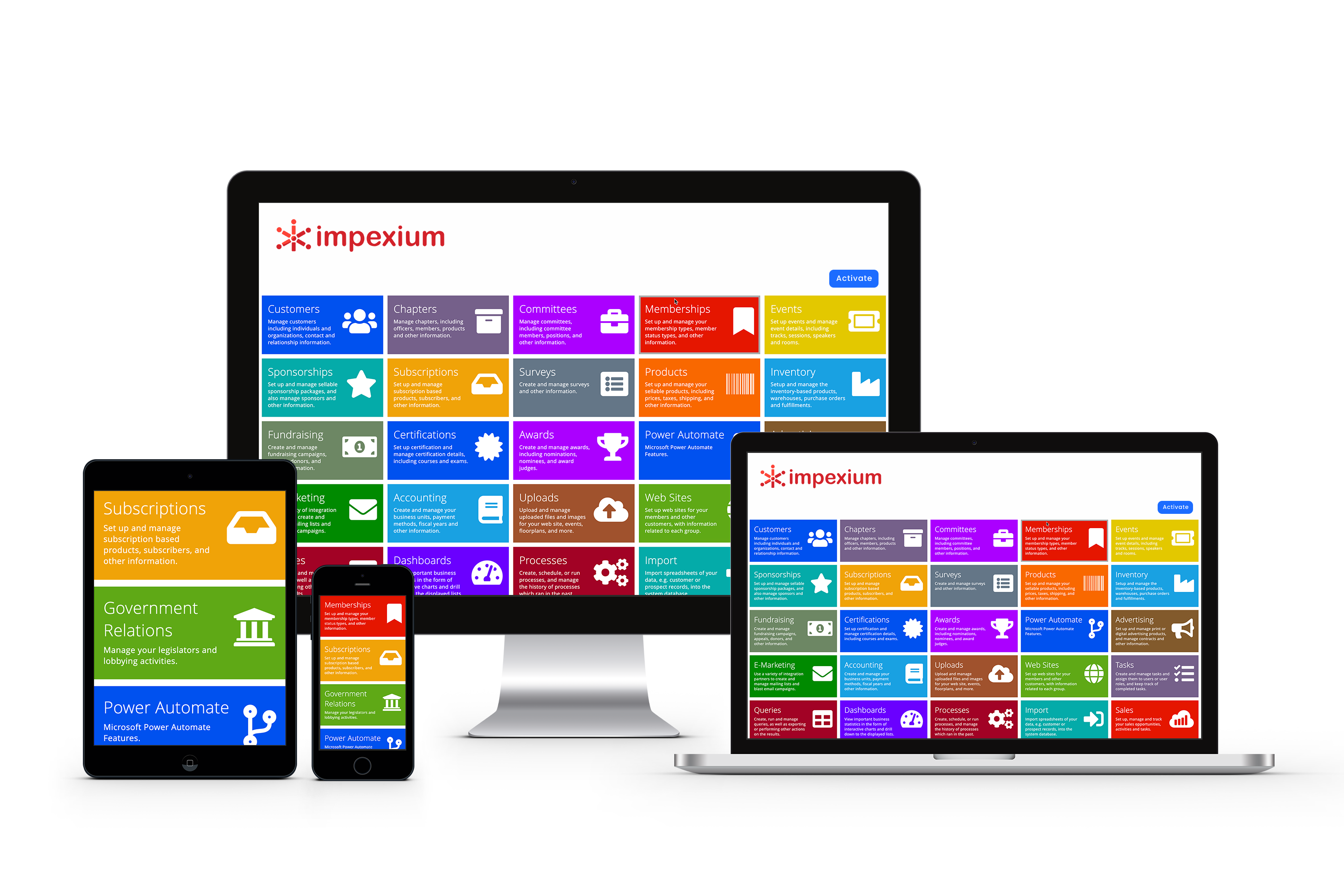 screenshot of Impexium