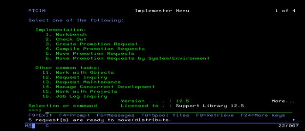 screenshot of Implementer
