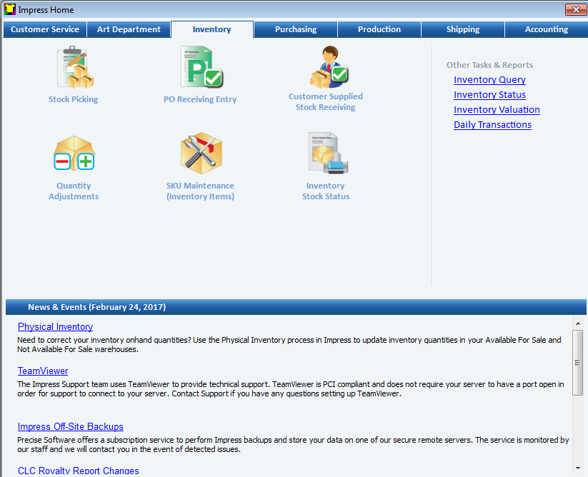 screenshot of Impress