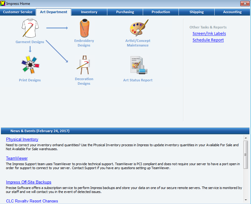 screenshot of Impress