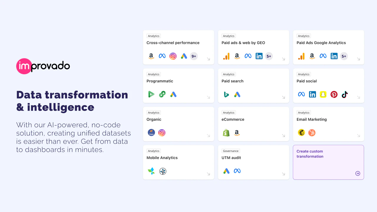 screenshot of Improvado