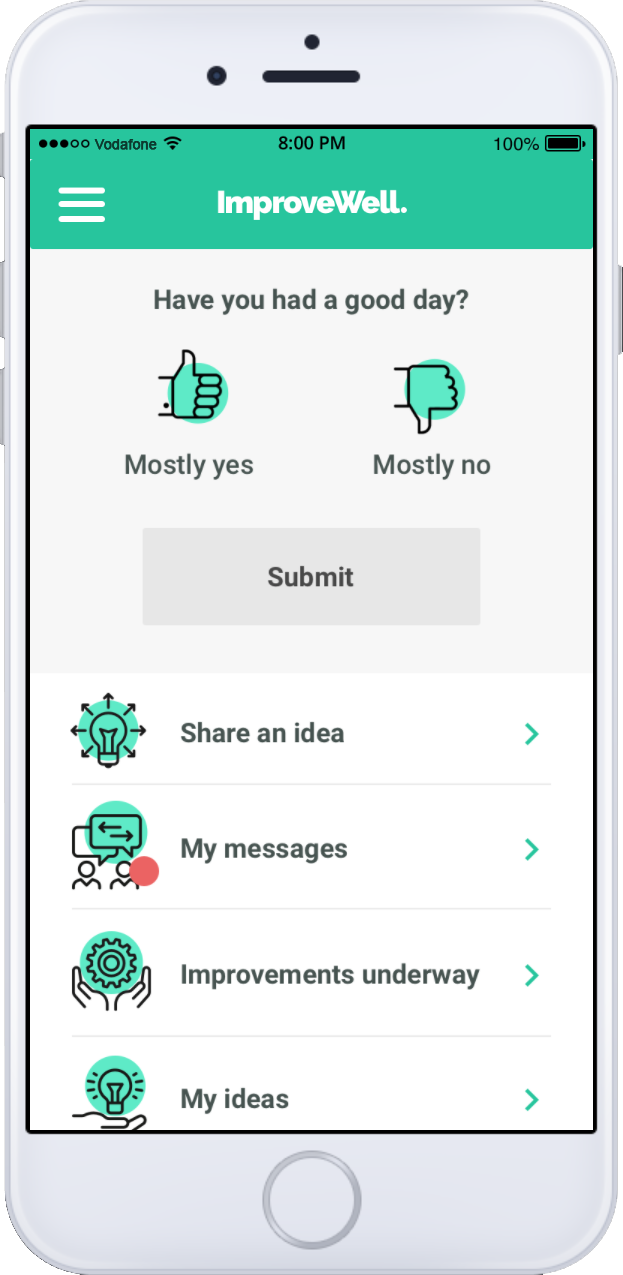 screenshot of ImproveWell