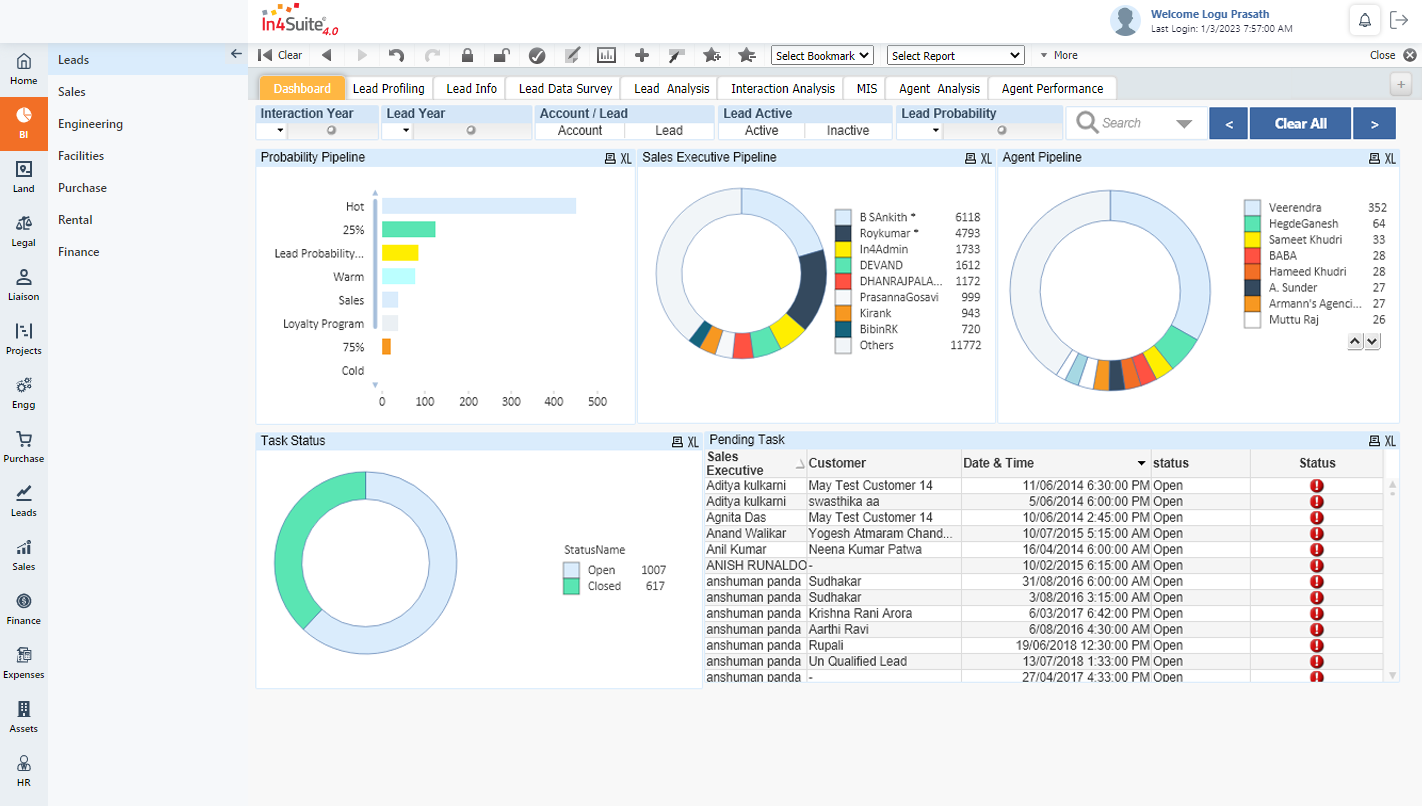 screenshot of In4Suite