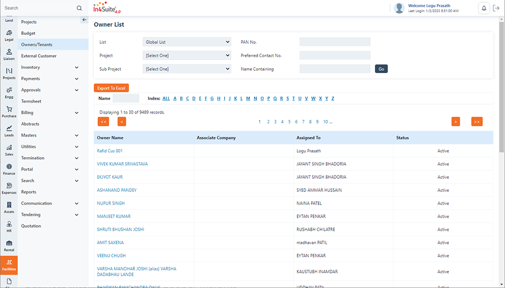 screenshot of In4Suite