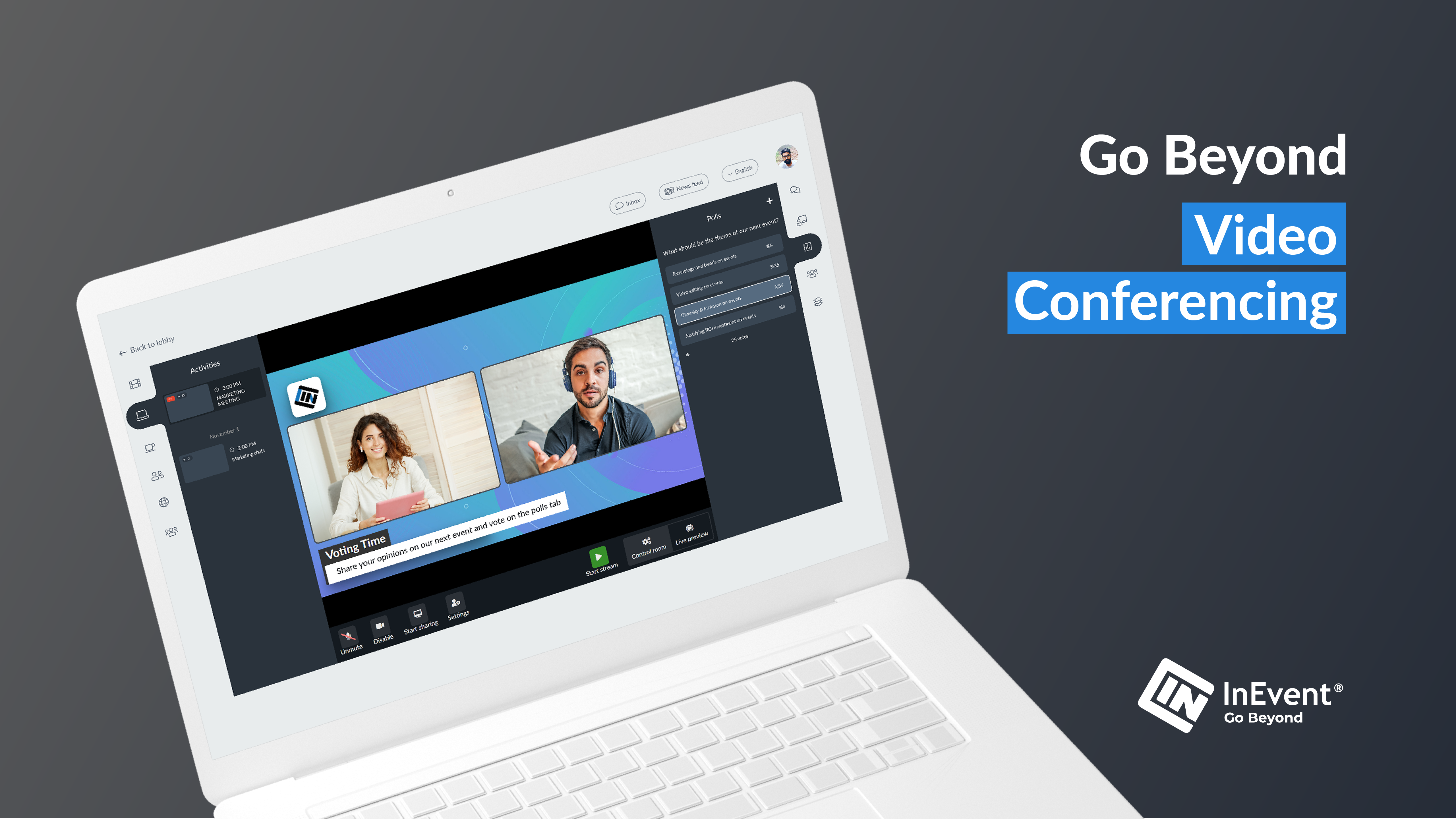 screenshot of InEvent