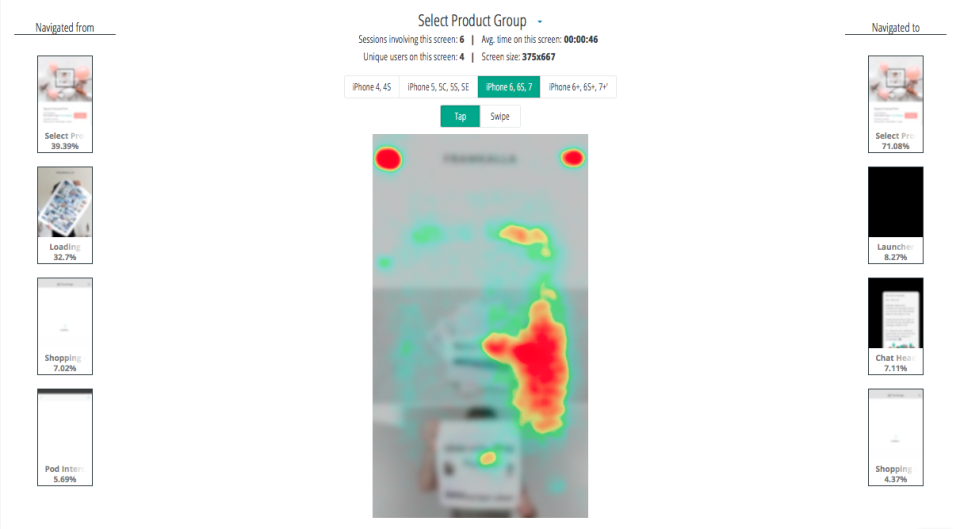 screenshot of Inapptics