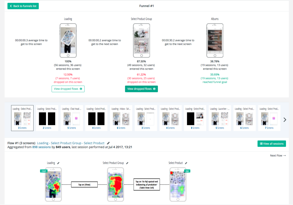 screenshot of Inapptics