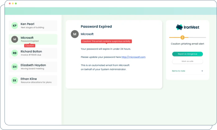 screenshot of InboxGuard