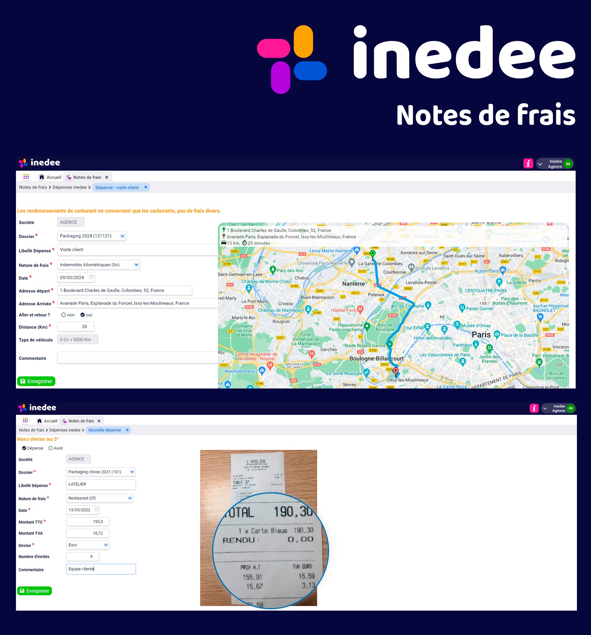 screenshot of Inedee