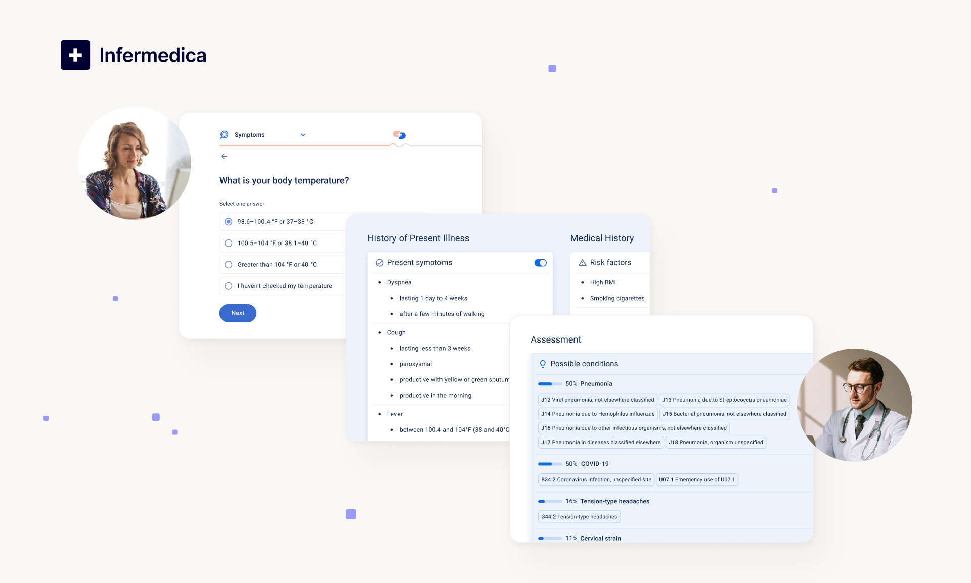 screenshot of Infermedica