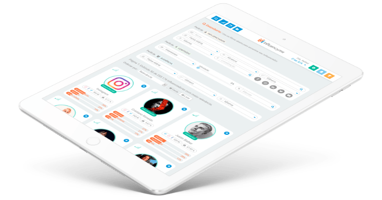 screenshot of Influency.me