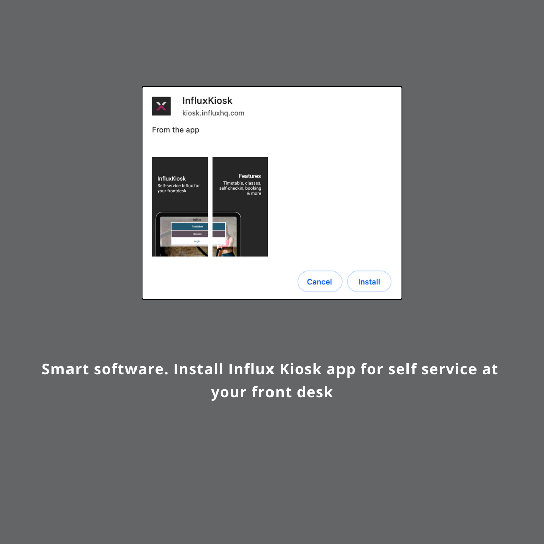 screenshot of Influx