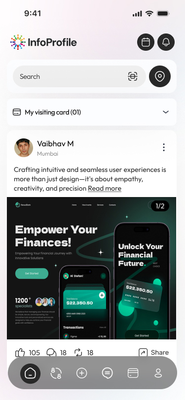 screenshot of InfoProfile