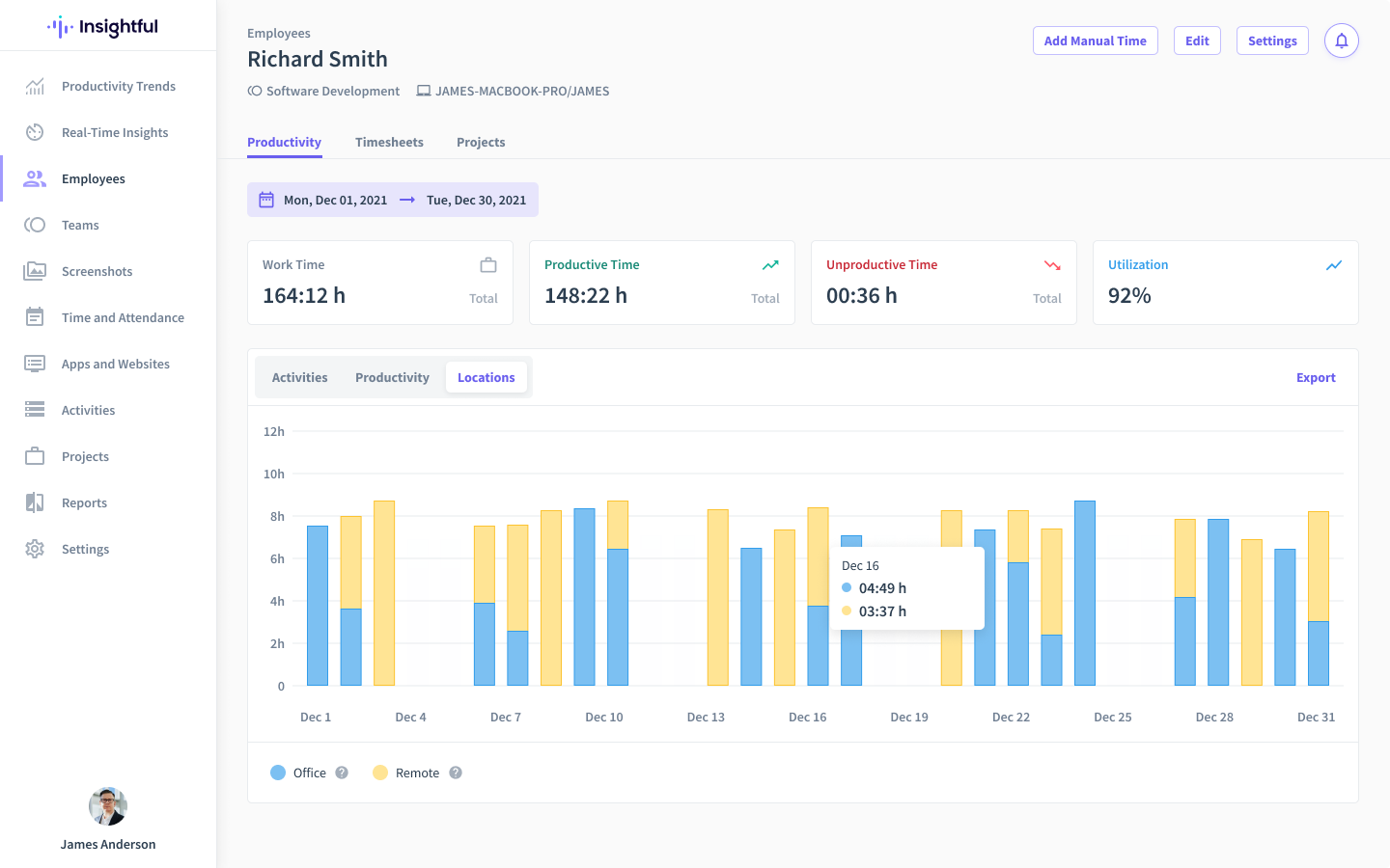 screenshot of Insightful