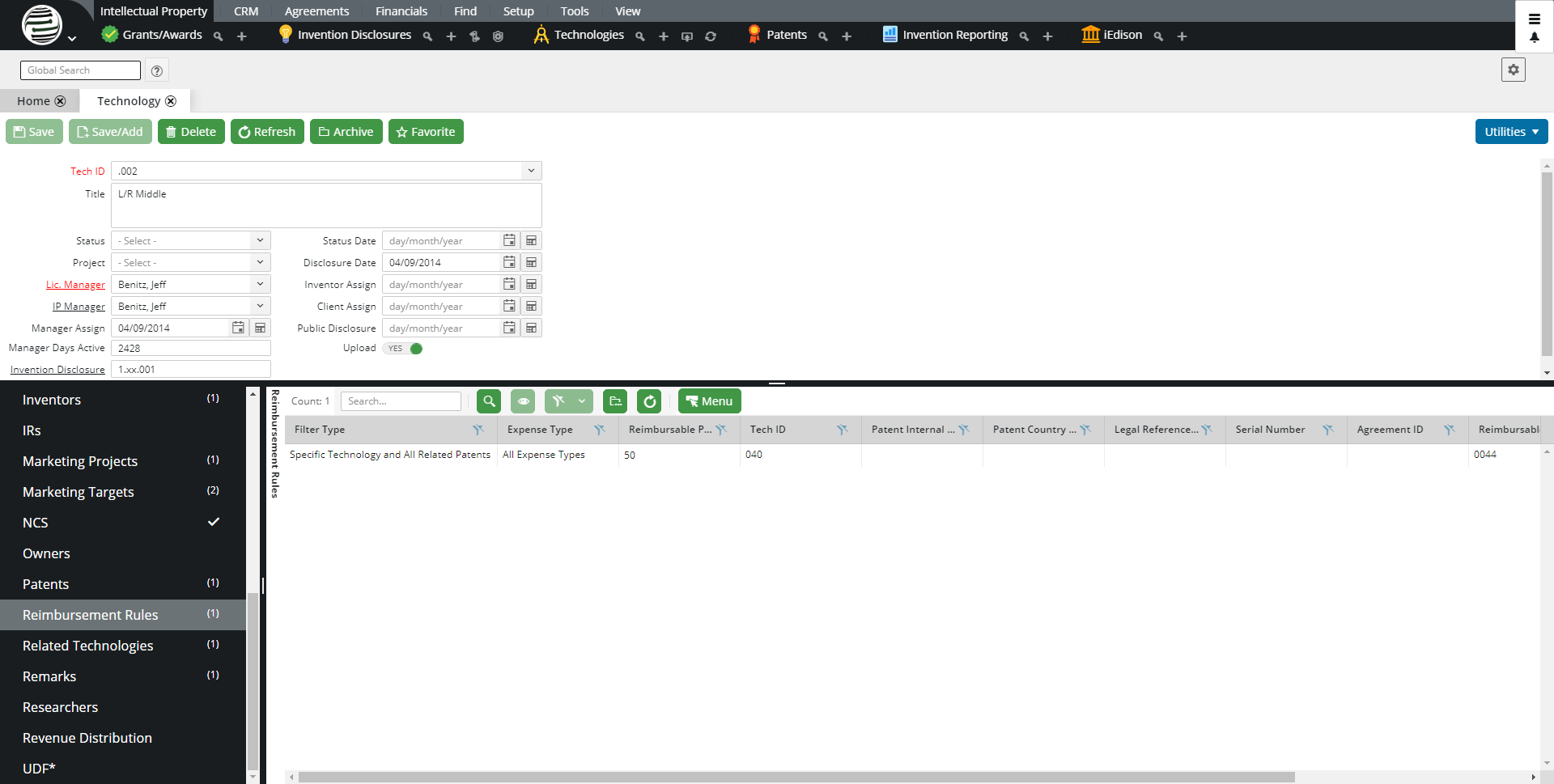 screenshot of Inteum