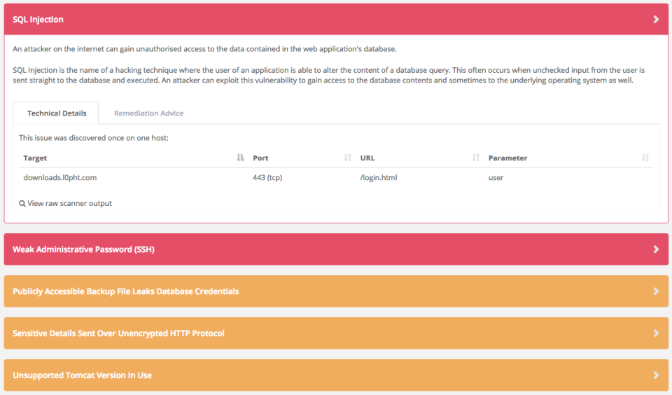 screenshot of Intruder