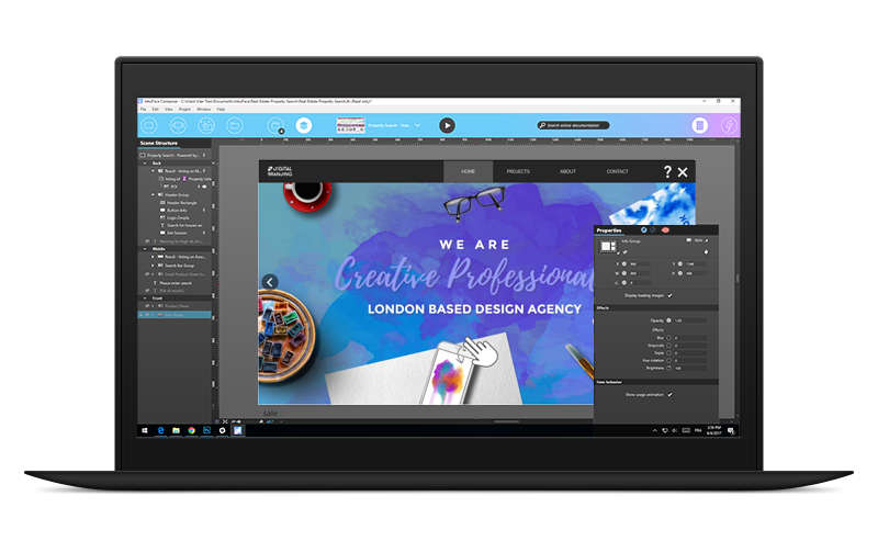 screenshot of Intuiface