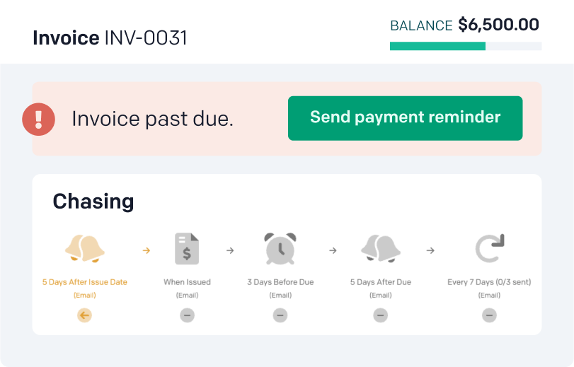 screenshot of Invoiced