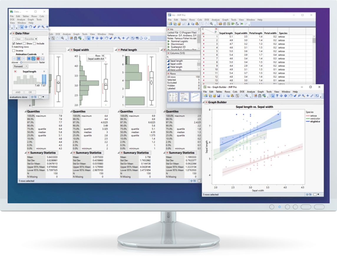 screenshot of JMP